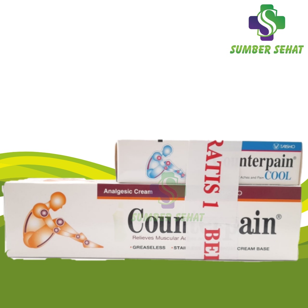 COUNTERPAIN CREAM 120 GRAM BUNDLING COUNTERPAIN COOL 30 GRAM