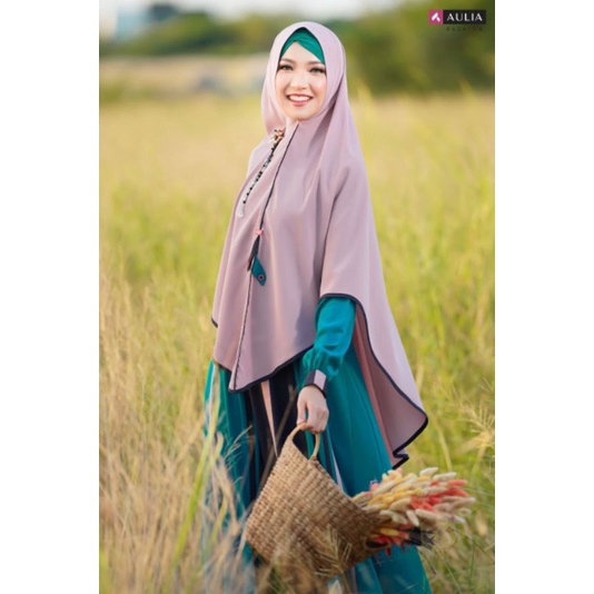 PROMO SET GAMIS AULIA RIGINAL HAFLANI PEACOCK GREEN TERBARU