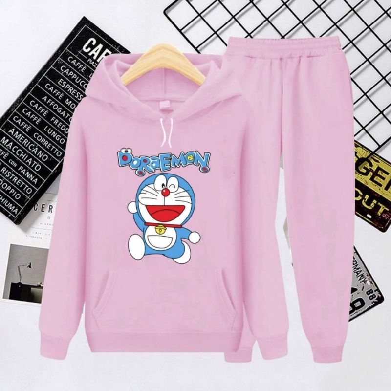 SETELAN HOODIE ANAK CELANA PANJANG/SETELAN MODEL KEKINIAN LENGAN PANJANG UMUR 3-16 TAHUN