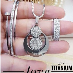 TiTanium set perhiasan wanita o729