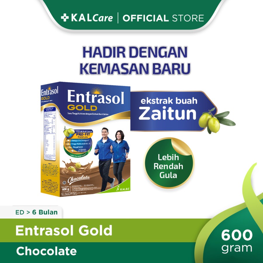 

Entrasol Gold Vanila Coklat 600gr Susu Dewasa Sendi Tulang