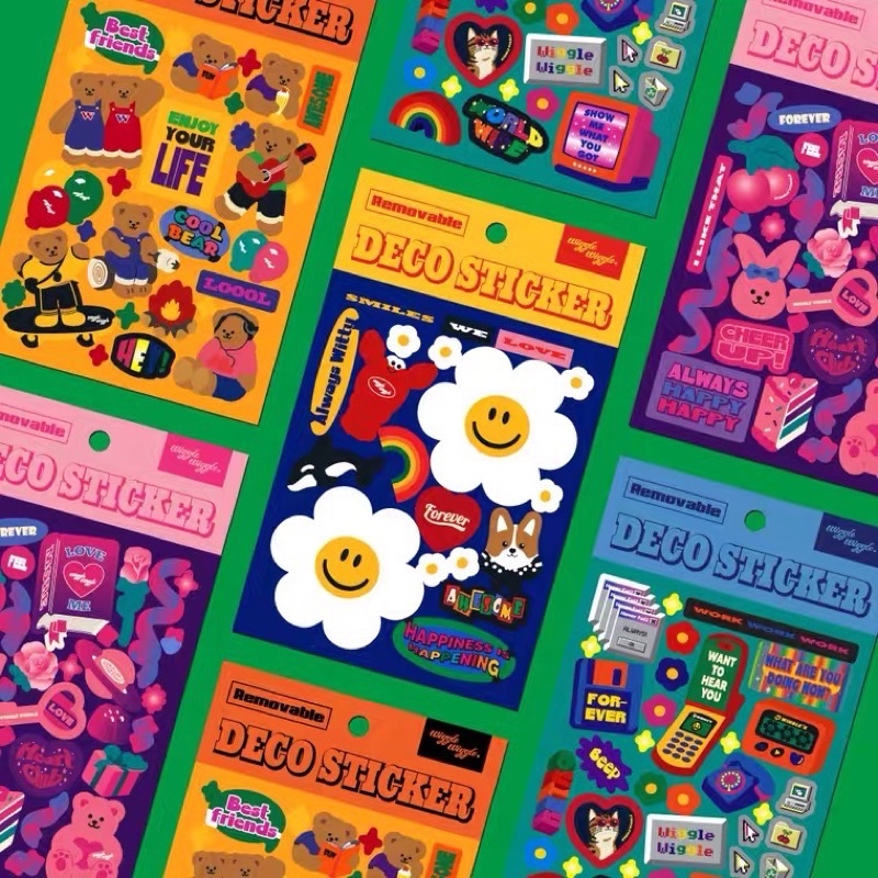 

Sticker Decorative Waterproof Stiker Tahan Air Colorful Cool 002