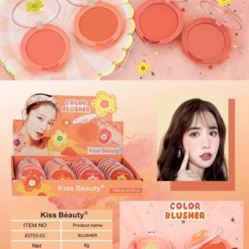 [Per Pc] Blush On Kiss Beauty Flower Color Blusher 83703-03