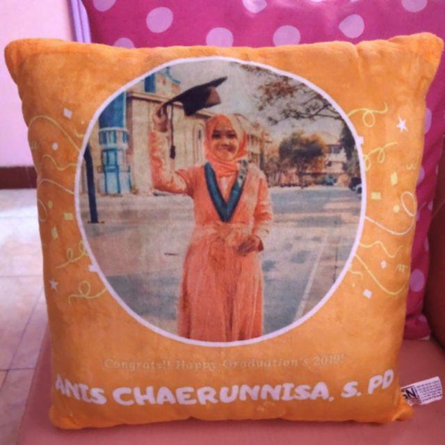 Bantal Foto Fullprint Bantal Custom Desain Cantik Hasil Berkualitas,tersedia 3ukuran Bantal Kenangan