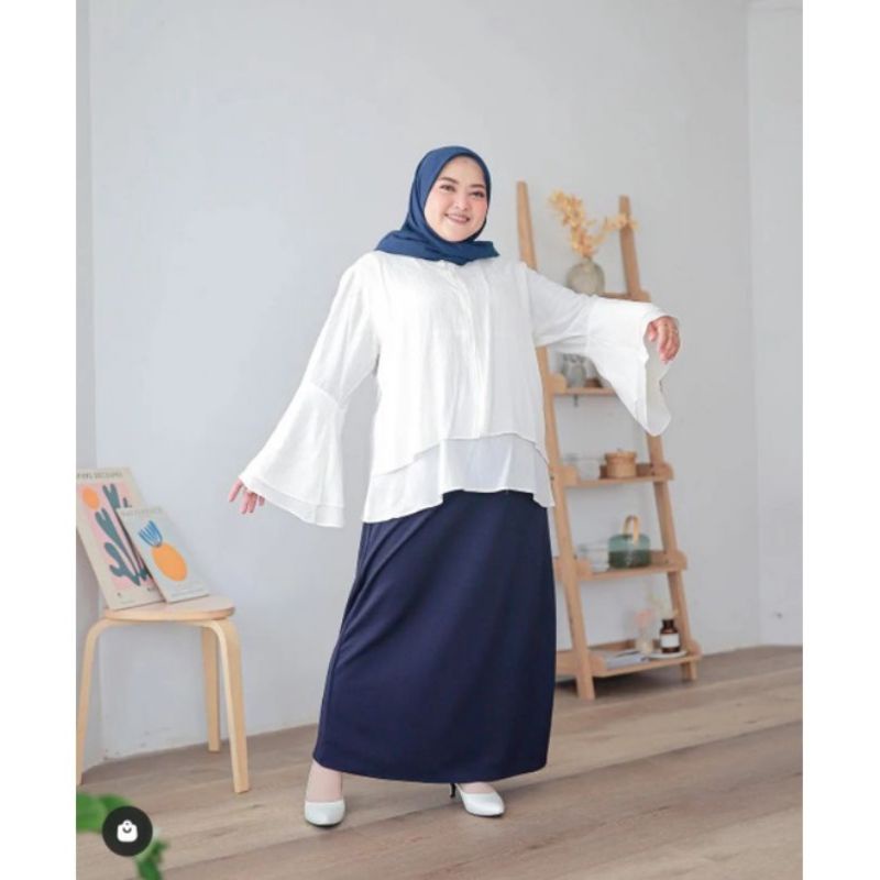 Aulia - Rok Span Scuba Jumbo//Rok Span Scuba Jumbo Ukuran XXL-XXXL