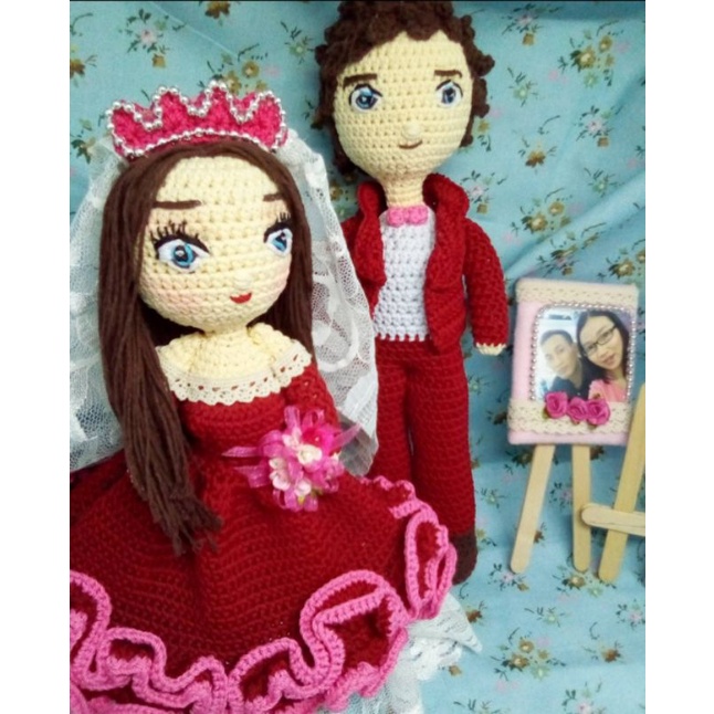 Amigurumi boneka rajut Wedding doll