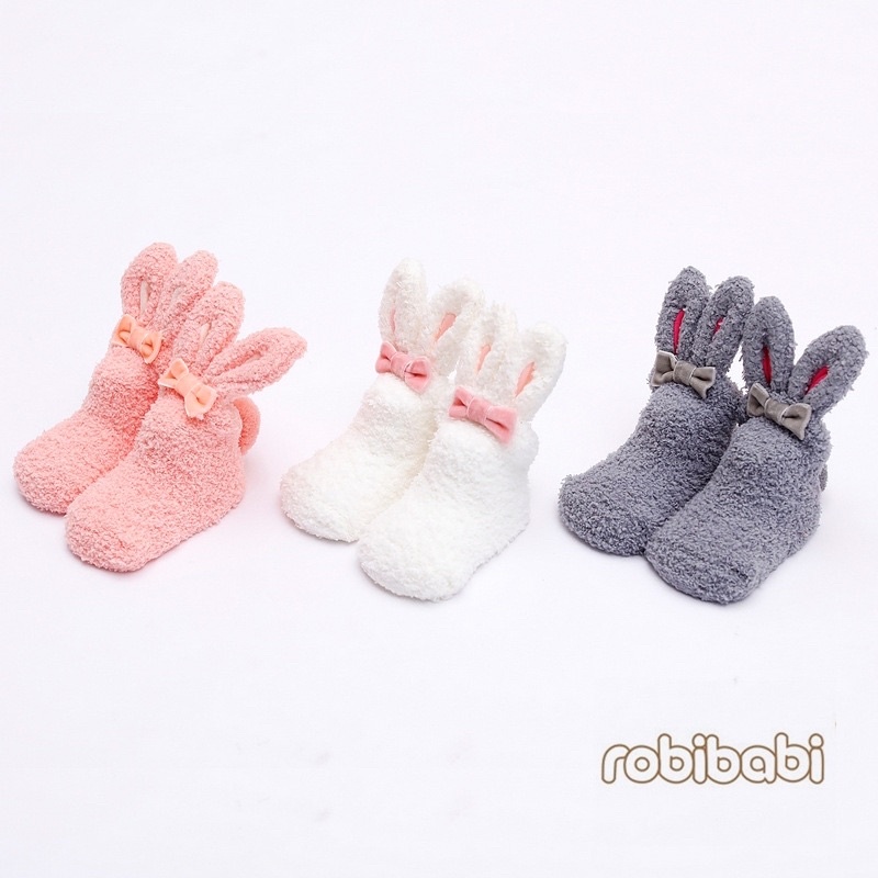 Kaos Kaki Fleece Bunny 0- 18 Bulan CBKS VC