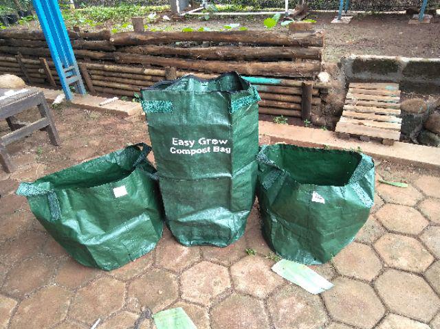 Compos Bag Kapasitas 80 Liter Olahan Sampah Limbah Jadi Pupuk Kompos Planter Bag