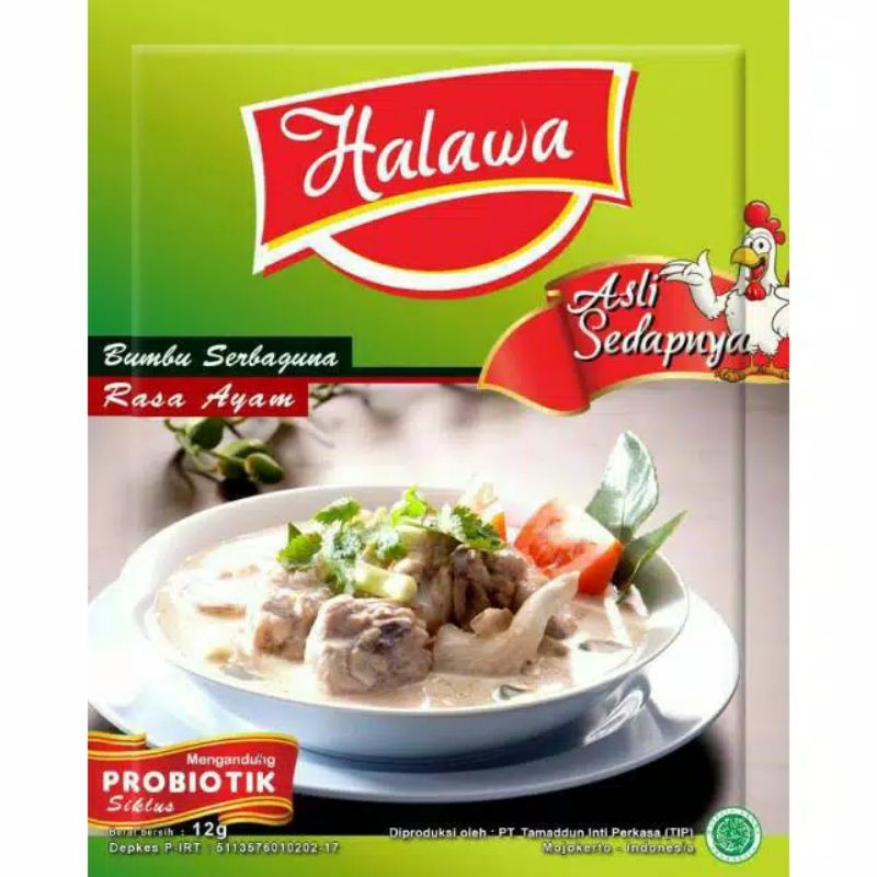 

halawa penyedap probiotik (ayam, sapi, jamur)