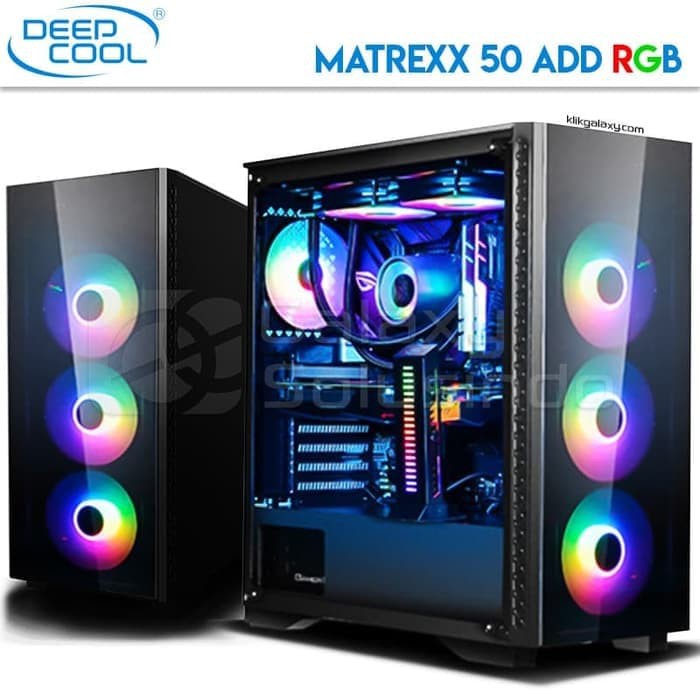 DeepCool MATREXX 50 ADD RGB 3F Tempered Glass Gaming Case