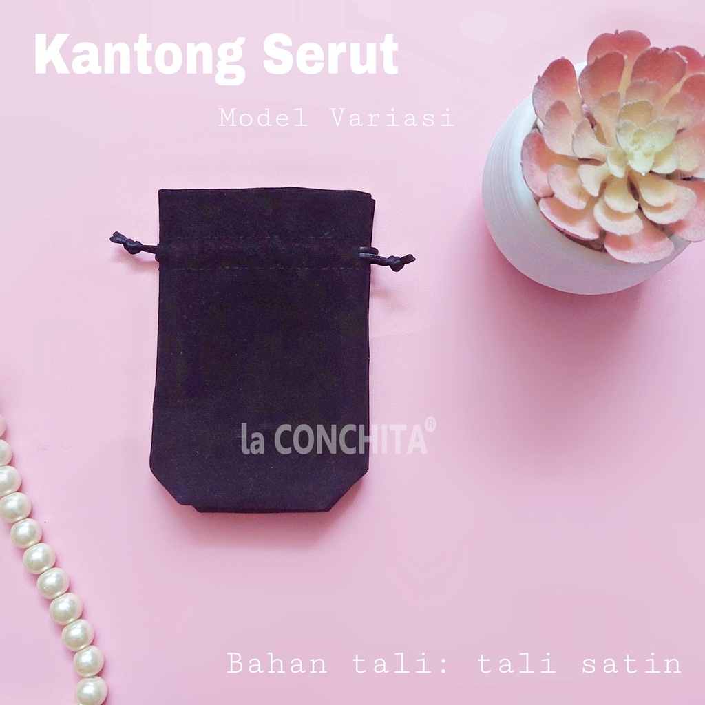 POUCH KANTONG SERUT  BLUDRU / BELUDRU CUSTOM SIZE UNTUK AKSESORIS PERHIASAN - EMAS - EARPHONE - ESSE