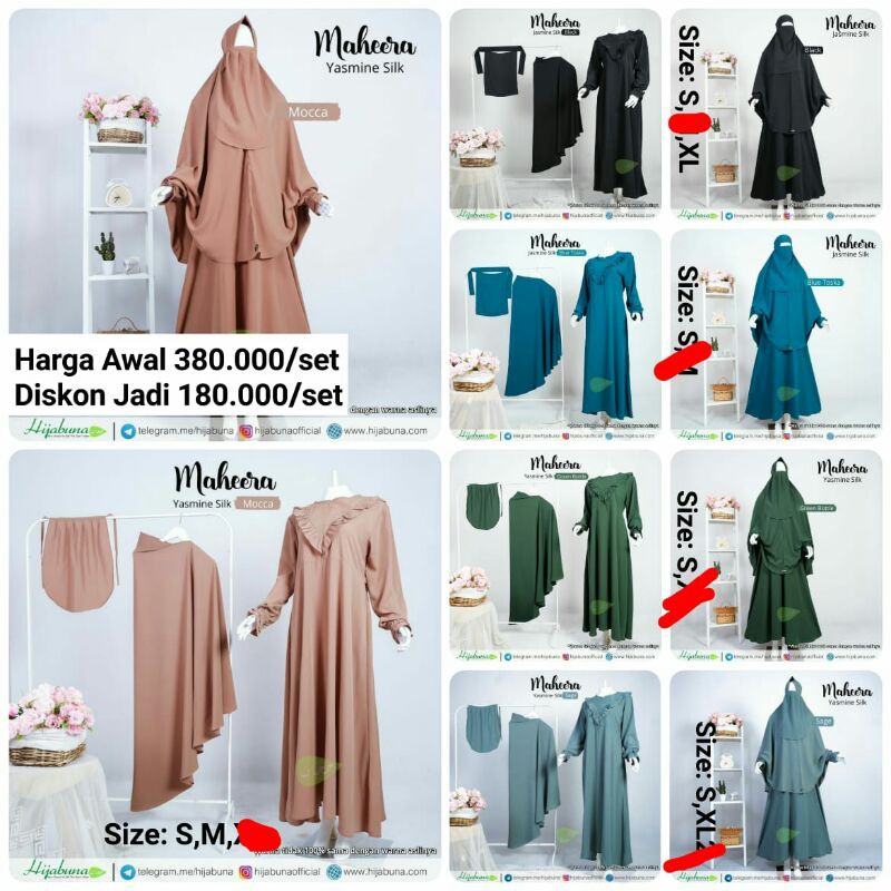gamis maheera set by hijabuna