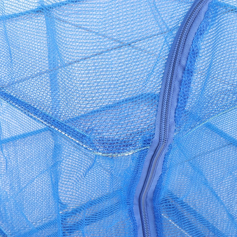 Rak Pengering Jemur Makanan Foldable Dyring Mesh Net 4 Layer Size S - G58 - Blue