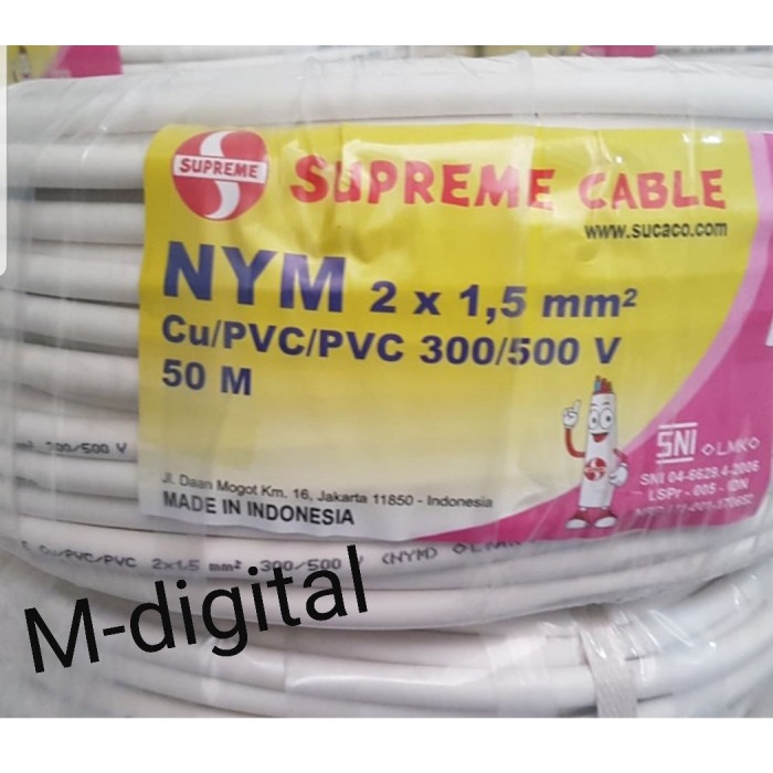 Kabel Roll - Kabel Supreme Nym 2X1.5 50M/Roll
