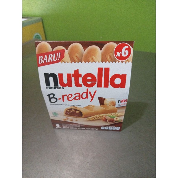 

wafer coklat nutellaa ferrero b ready isi 6 pcs halal mui