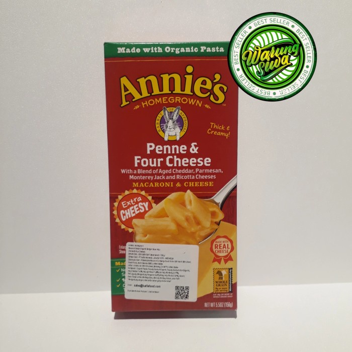 

annie's penne & four cheee macaroni and cheese 156gr