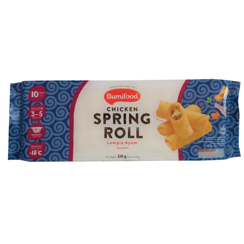 

BUMIFOOD CHICKEN SPRING ROLL 210GR