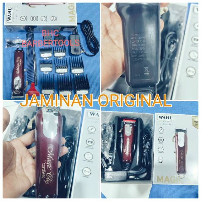 Clipper cordless magic clip magiclip tanpa kabel charger cas chas hair clipper Original