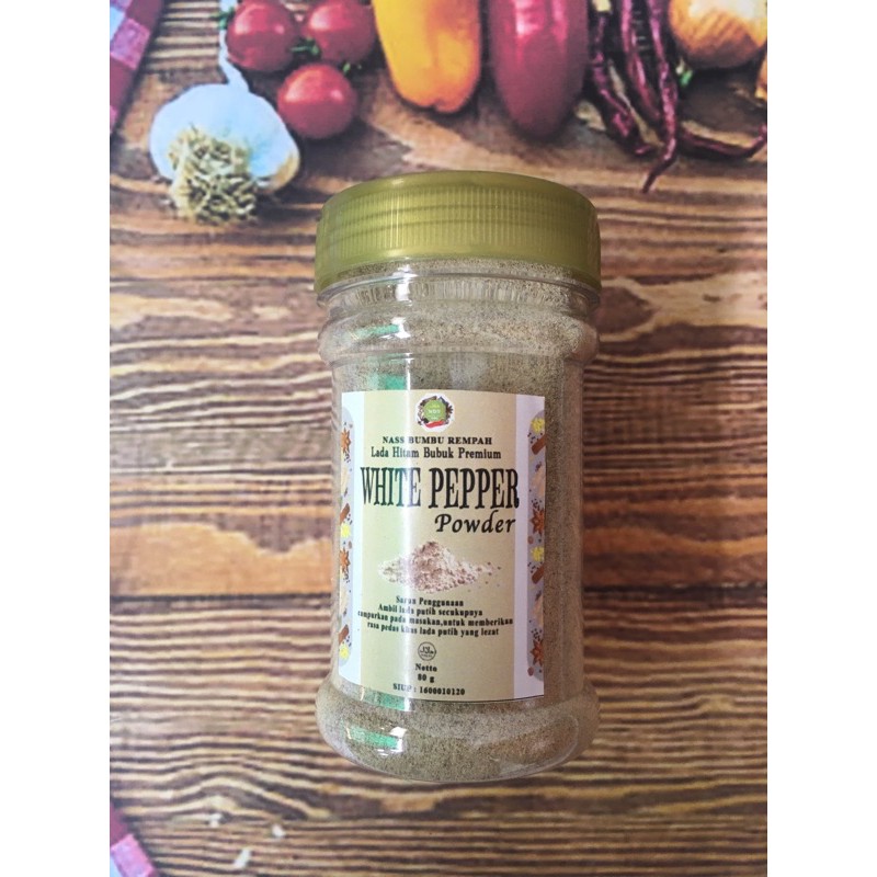 

Lada Putih Bubuk Murni / White Pepper Powder Nass Bumbu Rempah