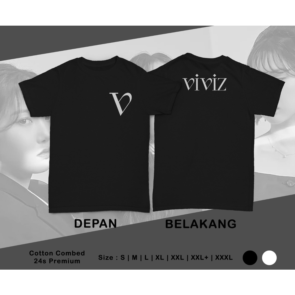 Pretty Savage- Kaos Oversize Viviz Logo depan belakang