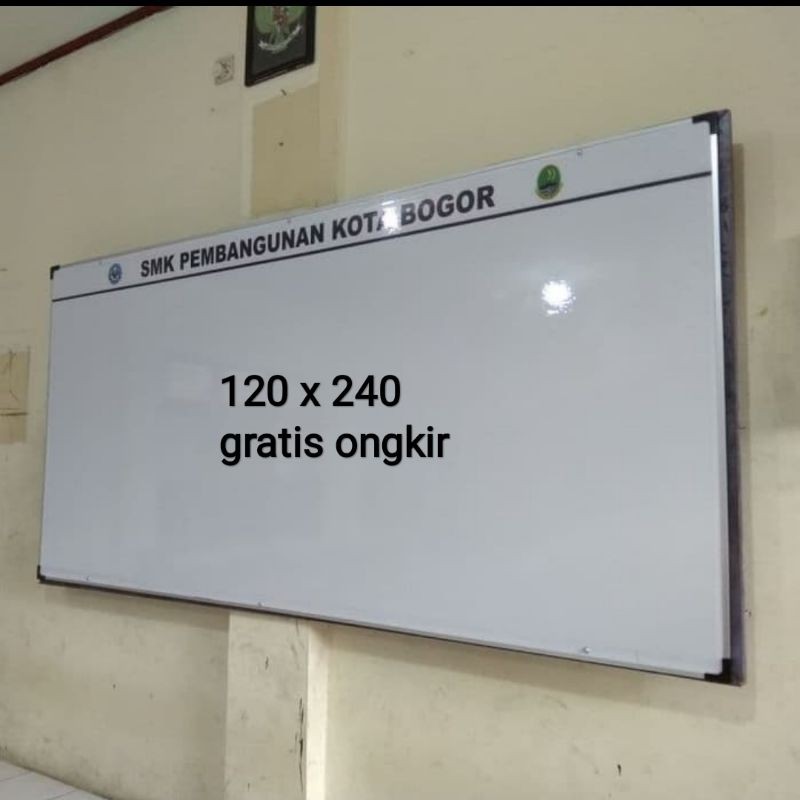 

papan tulis sekolah besar Whiteboard kantor 120x240 cm