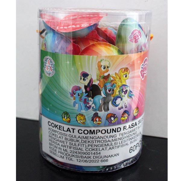 

Cokelat Susu Compound 60 pcs My LittlePony
