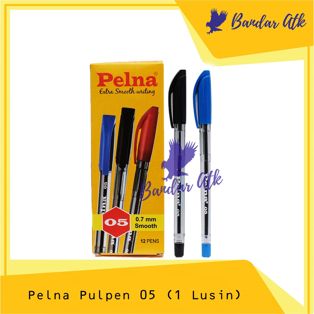

PELNA Pen Semigel 05 0.7mm Pulpen Pena Ballpoint [1 LUSIN]