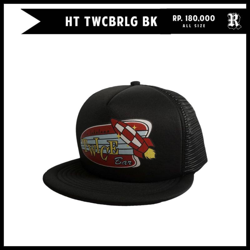 RUMBLE RMBL HAT TWICE BAR LOGO BLACK