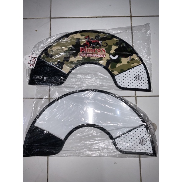 collar kucing corong motif dan transparan / elizabeth collar (no 5 6 7)