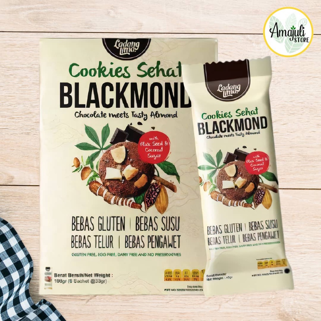 

Ladang Lima | Blackmond Sachet | 33 Gram | GLUTEN FREE