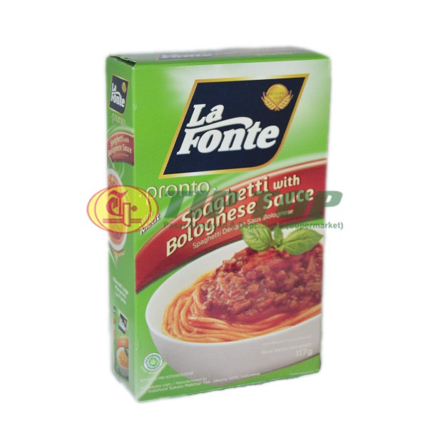 La Fonte Pronto Spagheti Saus Bolognese 117gr Shopee Indonesia