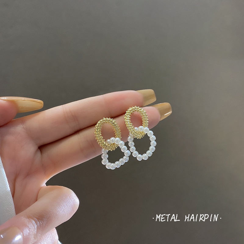 Retro debutante baroque mutiara anting-anting 2021new fashion anting-anting wanita musim panas niche