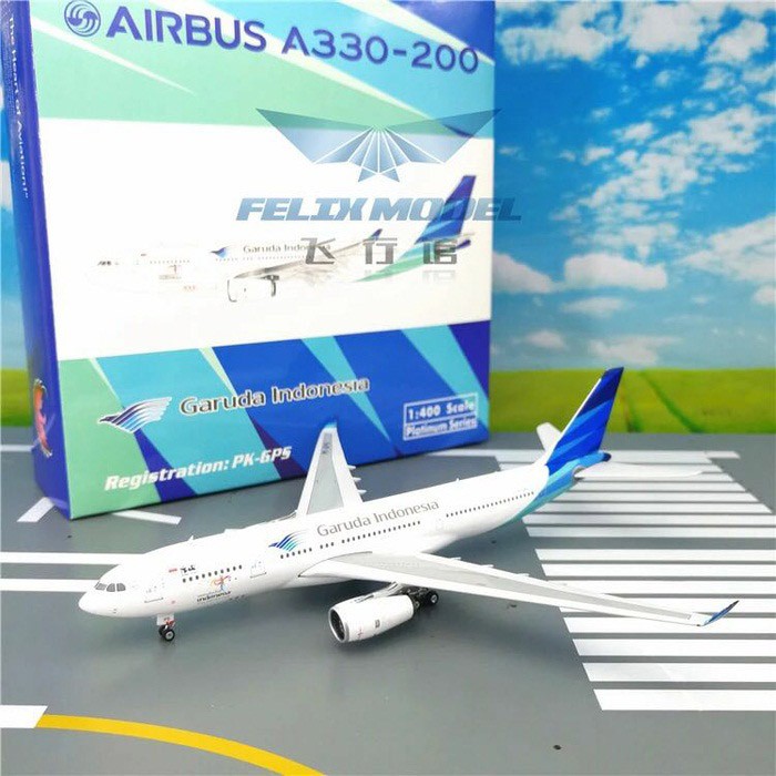 JE Pajangan Miniatur Replika Pesawat GARUDA A330-200 PK-GPS PHOENIX 1:400 Diecast