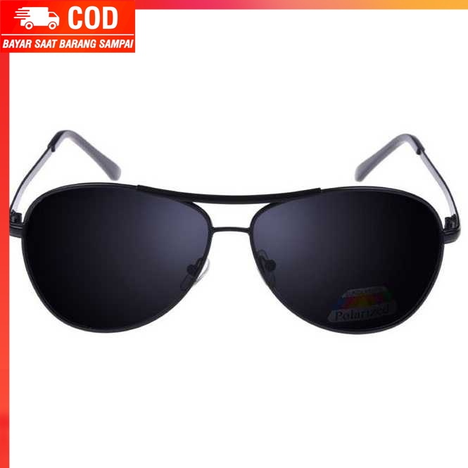 (100% BARANG ORI) Aoron Kacamata Hitam Polarized - RB2132