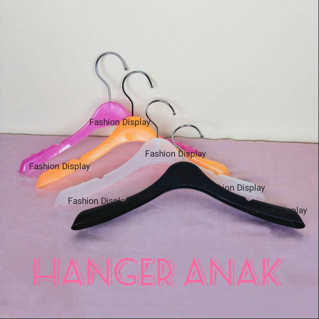 Hanger Plastik Distro Anak/Gantungan Baju Anak/Hanger 181 Anak/Display Pakaian Anak/Hanger Distro  Laundry -LSN