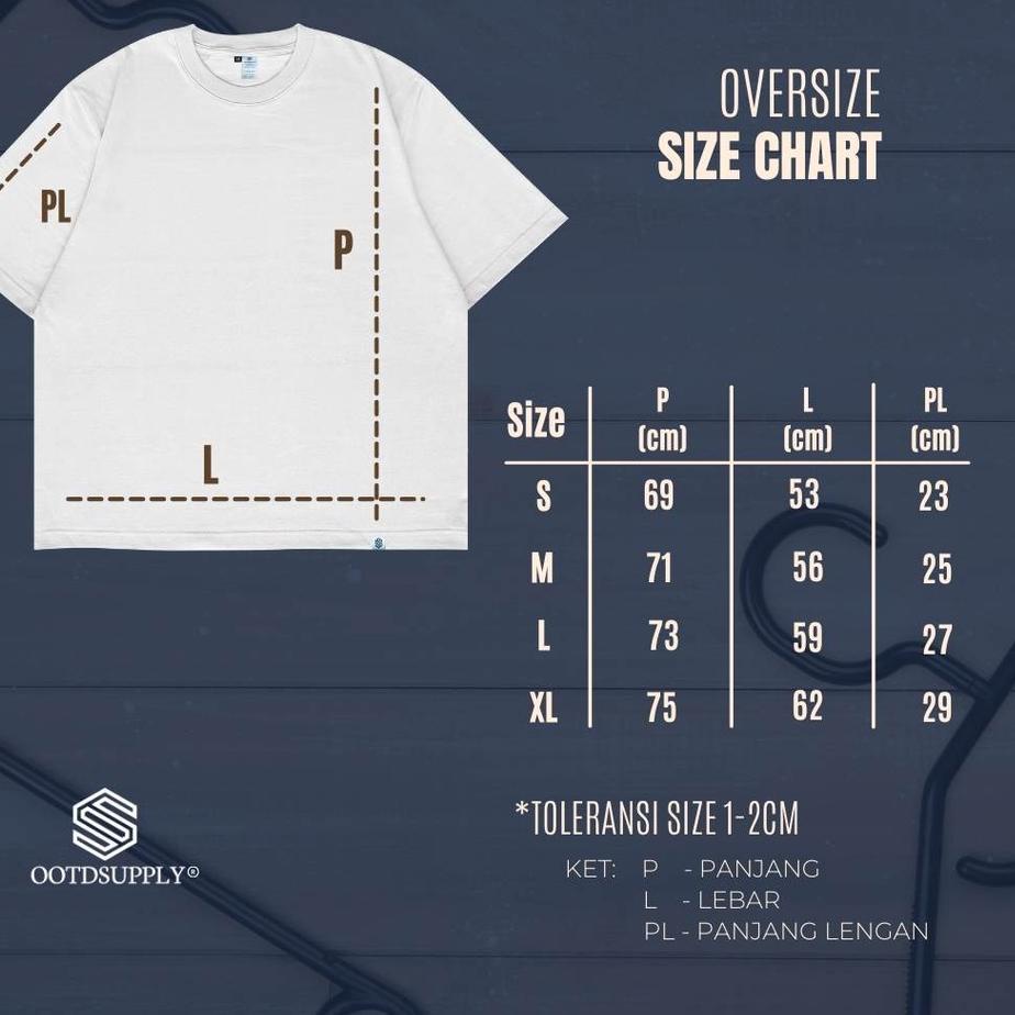 Terbagus.. OOTDSUPPLY Oversized Tshirt Rabbit White l Oversize Pria & Wanita
