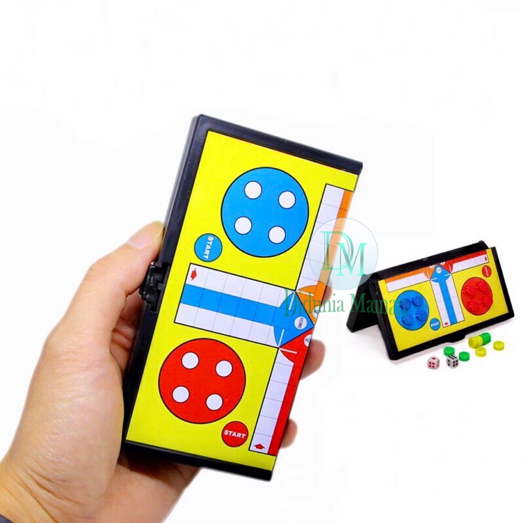 mainan ludo magnet edukasi anak laki laki perempuan papan catur board game set magnetic chess