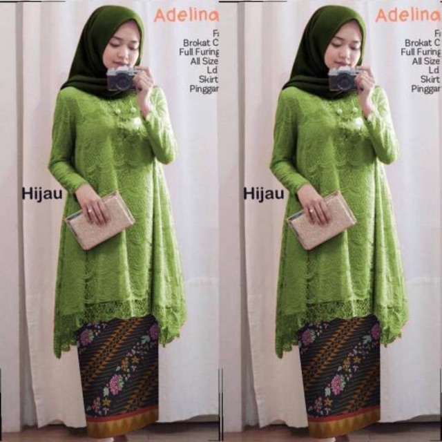 RESTOCK 8 warna Set Safitri Kebaya Adelia / Kebaya tunik wanita modern terbaru
