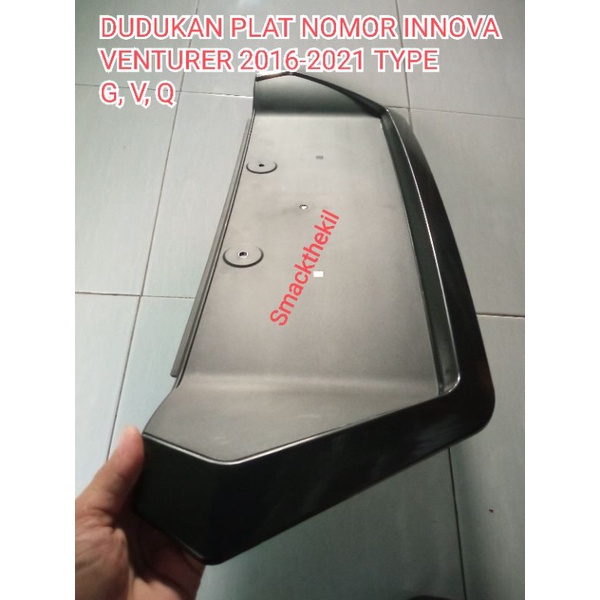 DUDUKAN TATAKAN PLAT NOMOR INNOVA REBOUND VENTURER  2016 2021 type G, V, Q