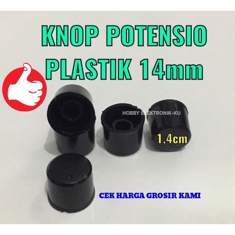 KNOP POTENSIO PLASTIK 14MM