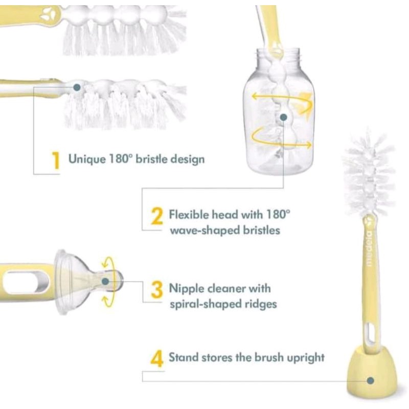 Medela quick clean bottle brush / sikat botol bayii