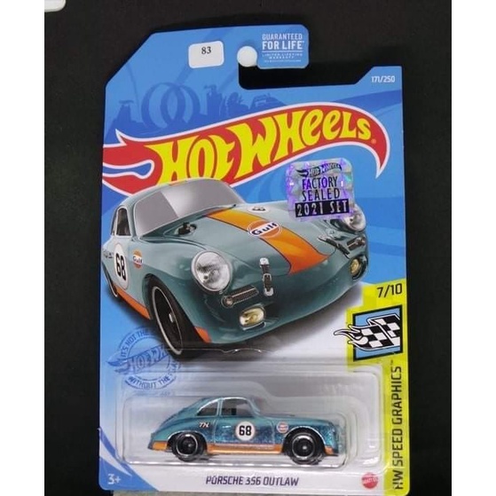 PORSCHE 356 OUTLAW GULF LIMITED! $TH Factory Sealed 2021 | Diecast Hot Wheels Mobil Mainan Anak Biru Bulf Super Treasure Hunt FS THS