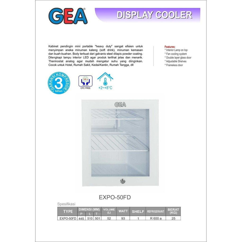 GEA Display Cooler EXPO-50FD