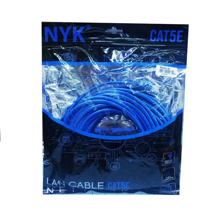 NYK Cat5 15m Ethernet Network Cable / Kabel LAN UTP CAT5e