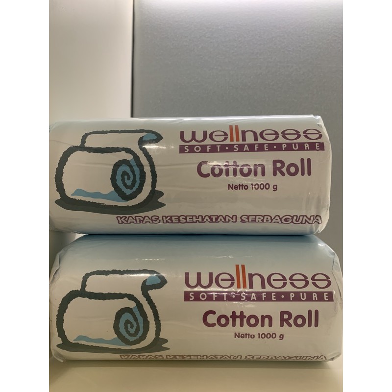 wellness cotton roll / kapas bayi / kapas roll / kapas wellness 1000gr / kapan gulung 1kg