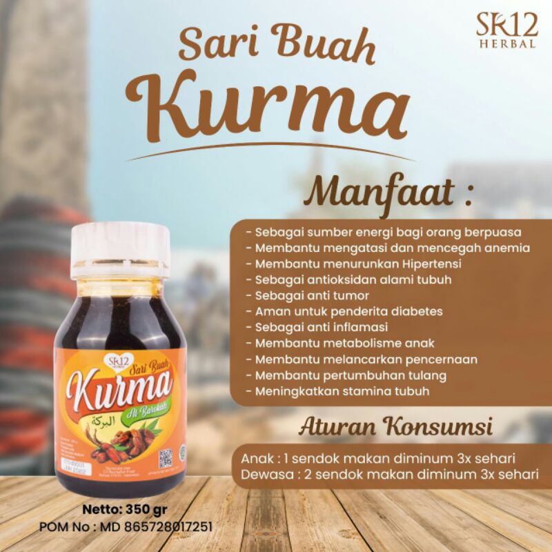 

[ HERBAL ] SARI KURMA SR12 MURNI BEST SELLER