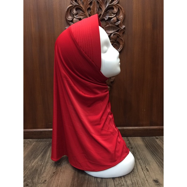 Hijab Sport Linear. Bergo Pendek, Bergo Sekolah-7