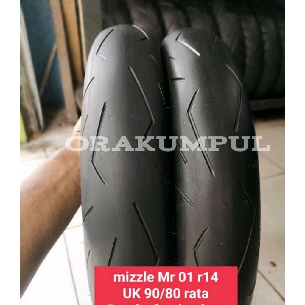 Ban Motor Sofcoumpoun ring 14 Mizzle Mr01 Dua Ban Ukuran 90/80 ring 14 ban motor tubles standar moto