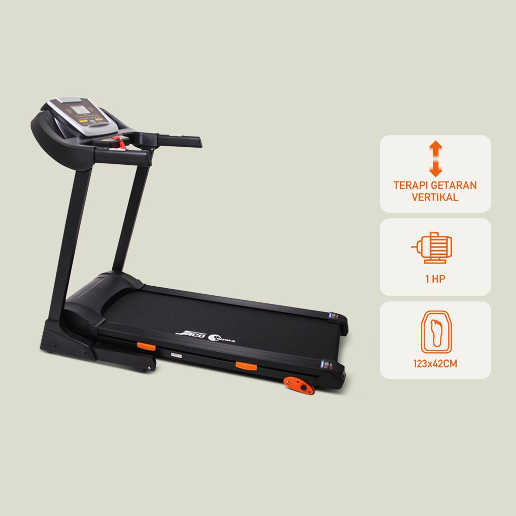 Jaco Treadmill Elektrik  MQ-300V Alat Olahraga Alat Fitness Treadmill Multifungsi