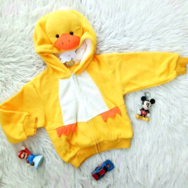 Jaket balita topi binatang 6m-2th 3 dimensi boneka lucu unisex bahan lembut